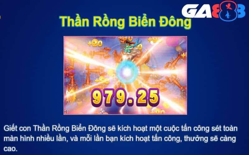 Thần Rồng Biển Đông sẽ kích hoạt các tia sét nhiều lần