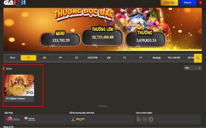 Các bước tham gia Kho Báu Midas tại nhà cái GA888